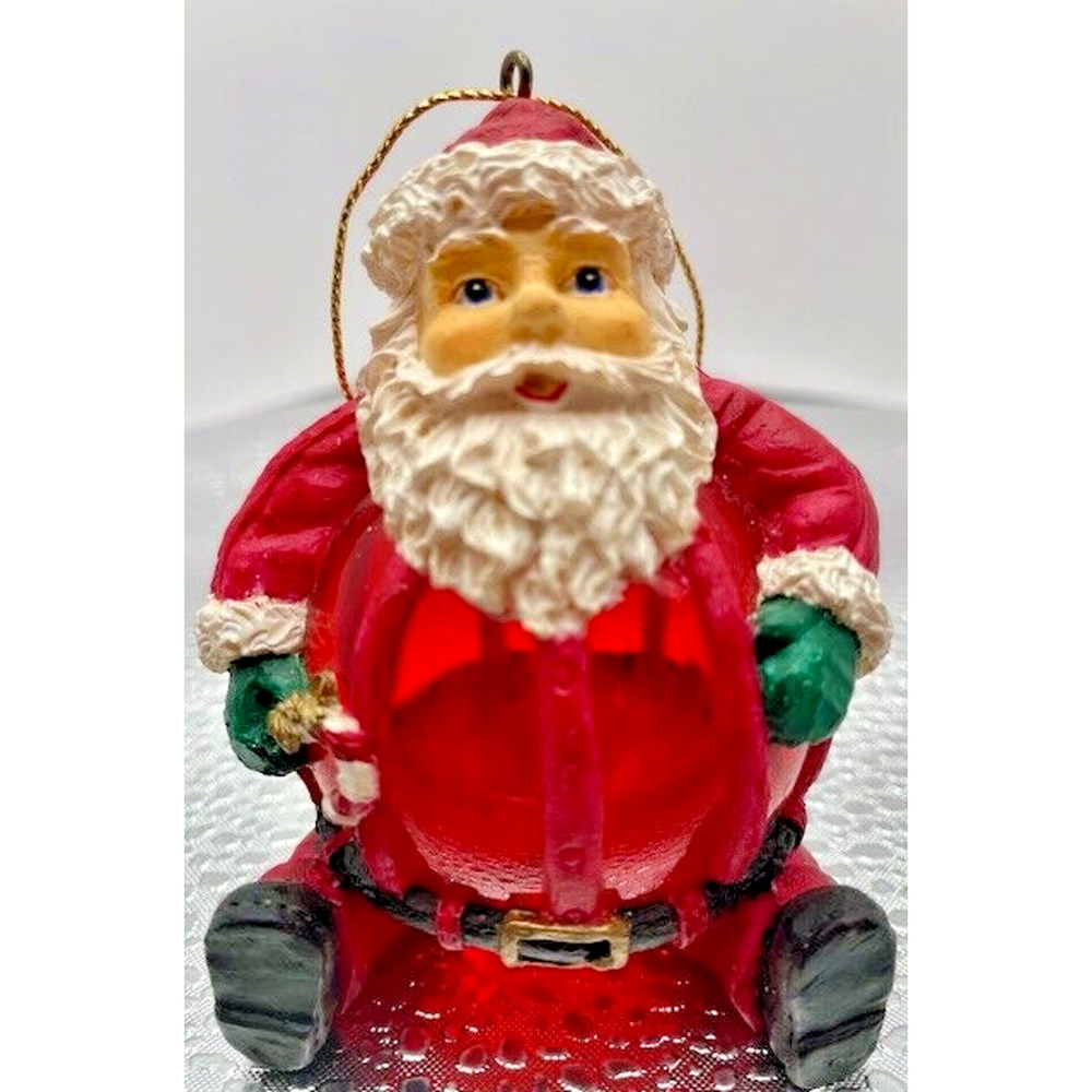 Vintage Santa Claus Glass Body Ornament 2" x 3" - Picture 6 of 7